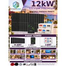 12KW Premium Lityum Güneş Enerji Sistemi Paketi
