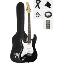 Midex Age-45-Out Solak Elektro Gitar Seti Full Aksesuar White Black (Outlet)