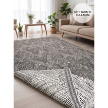 Biyikli Piyade Bıyıklı Piyade Modern Tema Kaymaz Halı Örtüsü Savan 4 M² (160X230) Modern Salon Mutfak Halı Örtüsü