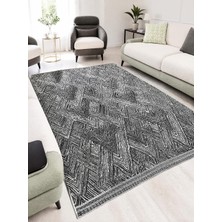 Biyikli Piyade Bıyıklı Piyade Modern Tema Kaymaz Halı Örtüsü Savan 4 M² (160X230) Modern Salon Mutfak Halı Örtüsü
