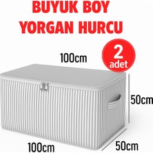 Miar home perde tekstil 2- Adet ANTRASİT Çizgili Maxi Büyük Boy Yastık, Yorgan , Döşek Hurcu Desenli 100X50