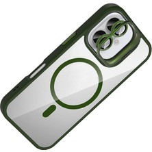 Neva Prime Joko Apple Iphone 16 Plus Remim Lensli Magsafe Standlı Kapak - Koyu Yeşil