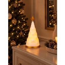 3Dlab Three-Dimensional Systems Yıldızlı Yılbaşı Ağacı Tealight Mumluk - Pilli Mumu Dahil Işıklı Yeni Yıl Masa & Oda Dekoru