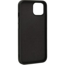 Neva Prime Apple Iphone 14 Plus Kılıf Asya Deri Silikon - Siyah
