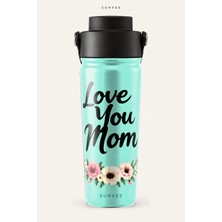 Suhvee Love You Mom Anneler Günü Temalı 500 ml Çift Cidarlı Paslanmaz Çelik Termos