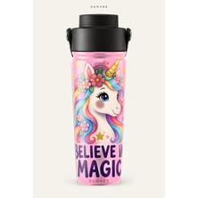 Suhvee Believe In Magic Çocuk Temalı 500 ml Çift Cidarlı Paslanmaz Çelik Termos