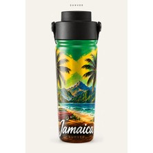 Suhvee Jamaica Ülke Temalı 500 ml Çift Cidarlı Paslanmaz Çelik Termos