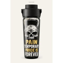 Suhvee Pain Temporary Pride Is Forever 500 ml Çift Cidarlı Paslanmaz Çelik Spor Termos