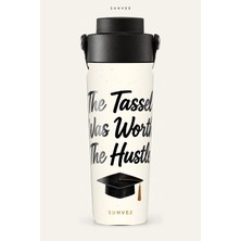 Suhvee The Tassel Was Worth The Hustle Mezuniyet Temalı 500 ml Çift Cidarlı Paslanmaz Çelik Termos