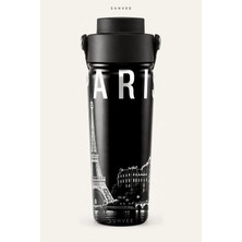 Suhvee Paris Şehir Temalı 500 ml Çift Cidarlı Paslanmaz Çelik Termos