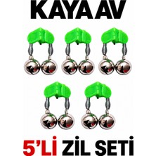 Kaya Av 5 Li  Set Çiftli Plastik Zil Olta Zili Olta Kamışı Için Zil Fosfor Takılabilir Zil