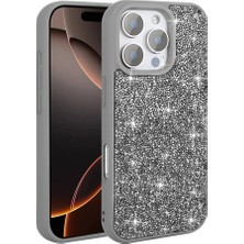 Zore iPhone 16 Pro Max Kılıf Parlak Taşlı Tasarım Zore Pırlanta Kapak Mars - HB-MARS300000733