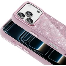 Zore iPhone 18 Pro Kılıf M-Safe Şarj Özellikli Parlayan Simli Zore Okso Kapak Mars - HB-MARS400000100