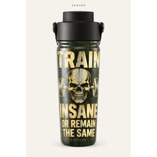 Suhvee Train Insane Or Remain The Same 500 ml Çift Cidarlı Paslanmaz Çelik Spor Termos