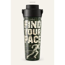 Suhvee Find Your Pace 500 ml Çift Cidarlı Paslanmaz Çelik Spor Termos