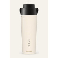 Suhvee Focus Minimal Temalı 500 ml Çift Cidarlı Paslanmaz Çelik Termos