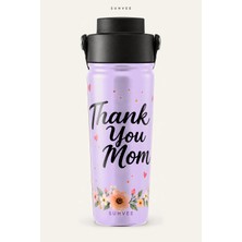Suhvee Thank You Mom Anneler Günü Temalı 500 ml Çift Cidarlı Paslanmaz Çelik Termos