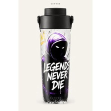 Suhvee Legends Never Die Sokak Stili 500 ml Çift Cidarlı Paslanmaz Çelik Termos