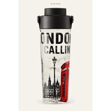Suhvee London Calling Şehir Temalı 500 ml Çift Cidarlı Paslanmaz Çelik Termos