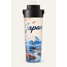 Suhvee Japan Ülke Temalı 500 ml Çift Cidarlı Paslanmaz Çelik Termos