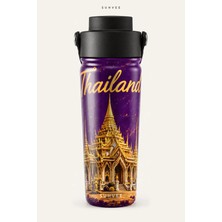 Suhvee Thailand Ülke Temalı 500 ml Çift Cidarlı Paslanmaz Çelik Termos