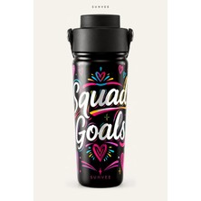 Suhvee Squad Goals Arkadaşlık Temalı 500 ml Çift Cidarlı Paslanmaz Çelik Termos