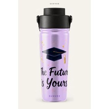 Suhvee The Future Is Yours Mezuniyet Temalı 500 ml Çift Cidarlı Paslanmaz Çelik Termos