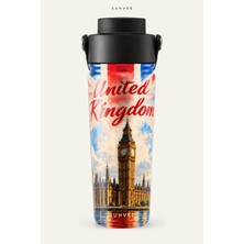 Suhvee United Kingdom Ülke Temalı 500 ml Çift Cidarlı Paslanmaz Çelik Termos