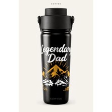 Suhvee Legendary Dad Babalar Günü Temalı 500 ml Çift Cidarlı Paslanmaz Çelik Termos