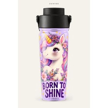 Suhvee Born To Shine Çocuk Temalı 500 ml Çift Cidarlı Paslanmaz Çelik Termos