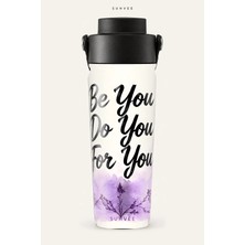 Suhvee Be You Do You For You Kadın Temalı 500 ml Çift Cidarlı Paslanmaz Çelik Termos
