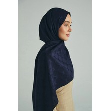 Maisa Neda Pamuk Ipek Şal 70*190 cm - Laçivert 8990