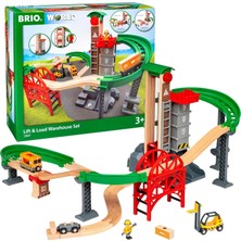 Kawin Brıo Brio Lift & Load Warehouse, Kaldırma ve Yükleme Depo Oyuncak Seti