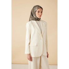 Maisa Cevlan Mulberry Ipek Eşarp 90*90 cm - Zeytin Yeşili 3175