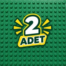 Kawin Hi7 Duplo Uyumlu Zemin Plaka 25X25 cm Yapı Oyuncağı 16X16 Pın 2 Adet