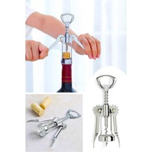 Kawin Jouis Tirbuşon Açacak Metal Şarap Açıcı – 304 Paslanmaz Çelik Mantar Kapak Açacağı, Dayanıklı ve Ergonomik Şarap Açma Aparatı