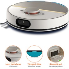 Philips 5.000 Pa Emişli Titreşimli Paspaslı ve Lazer Haritalı, Sanal Sınırlarla Temizlenecek Alanı Belirleyebileceğiniz Robot Süpürge + Mutfak Tartısı (Onerous)