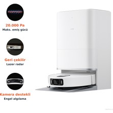 Xiaomi 20.000 Pa Emişli, Geri Çekilen Lazer Radarı ve Çift Mopuyla Zemin Bakımı Sunan, Otomatik Toz Boşaltma Istasyonlu Robot Süpürge + Mutfak Tartısı (Onerous)