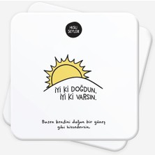 Kawin Hisli+%c5%9eeyler Iyi Ki Doğdun 2'li Bardak Altlığı Seti
