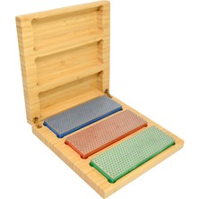 Kawin Dmt Elmas Bileme Taşı, Kutu Içinde Sert Ahşap, 15,2 cm / 6 Inç, 3 Tanecikli 3 Bileme Taşından Oluşan Set, W6EFC