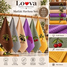 Loova Home Collection Loova Mutfak Havlusu 6'lı Eko Paket