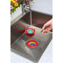 Kawin Mobee 6 Kademeli Renkli Lavabo Süzgeçi Lavabo Mesh Süzgeç Kapağı Banyo Mutfak Süzgeci