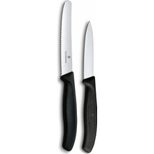 Kawin Victori Nox 6.7113.2 Swiss Classic 2li Bıçak Set, Siyah