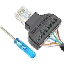 Str Store RJ45 To Screw Terminal Vidalı Klemens Çevirici