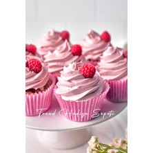 Kawin Trend Hediye Sepeti Takribi 200 Adet Büyük Boy Pembe Muffin Kek Kalıbı, Cupcake Kağıdı, Browine Kalıbı 50X40 mm