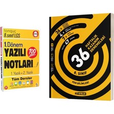 Tonguç Akademi 8. Sınıf Yazılı Notları 1. Dönem 1 ve 2. Yazılı ve Hız Yayınları 8. Sınıf Fen Bilimleri 36 Haftalık Kazanım Denemeleri