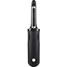 Kawin Oxo Good Grips Paslanmaz Çelik Tırtıklı Bıçaklı Sebze Soyma Aleti, Siyah