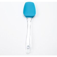 Kawin Promosyonca Silikon Spatula, Mutfak Pişirme Aracı, Şeffaf Tutma Yeri (Mavi)