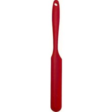 Kawin Promosyonca Silikon Tereyağı ve Krema Spatulası, Kek Spatulası, 5 Farklı Renk Seçeneği (Kırmızı)