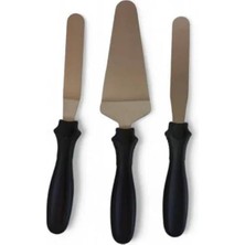 Kawin 3b+Trend 3'lü Eğik Ergonomik Kaymaz Saplı Spatula Seti